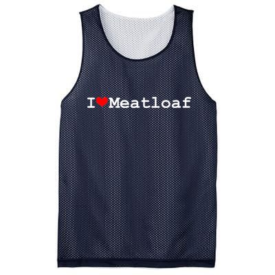 I Love Meatloaf Mesh Reversible Basketball Jersey Tank