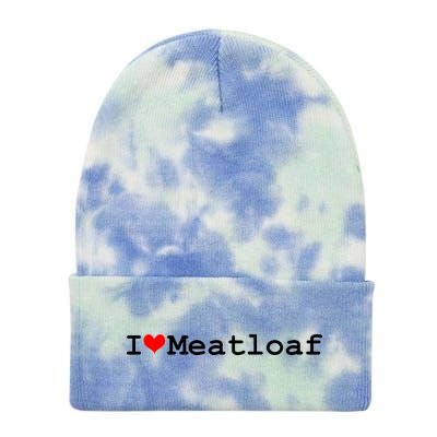 I Love Meatloaf Tie Dye 12in Knit Beanie