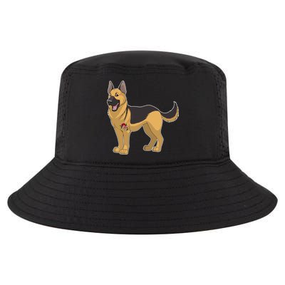 I Love Mom Tattoo German Shepard Cool Comfort Performance Bucket Hat