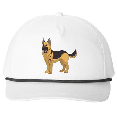 I Love Mom Tattoo German Shepard Snapback Five-Panel Rope Hat