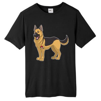 I Love Mom Tattoo German Shepard Tall Fusion ChromaSoft Performance T-Shirt