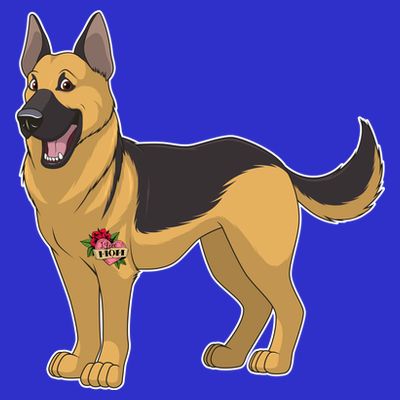 I Love Mom Tattoo German Shepard T-Shirt