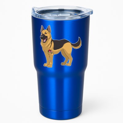 I Love Mom Tattoo German Shepard Tumbler