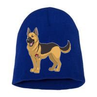 I Love Mom Tattoo German Shepard Short Acrylic Beanie