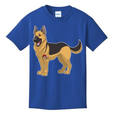 I Love Mom Tattoo German Shepard Kids T-Shirt