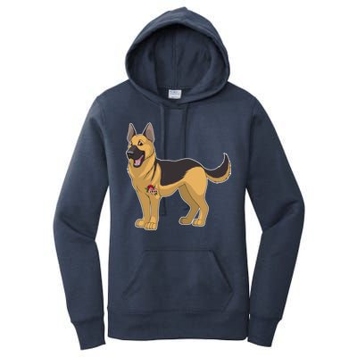 I Love Mom Tattoo German Shepard Women's Pullover Hoodie