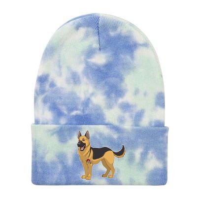 I Love Mom Tattoo German Shepard Tie Dye 12in Knit Beanie