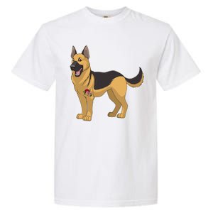 I Love Mom Tattoo German Shepard Garment-Dyed Heavyweight T-Shirt