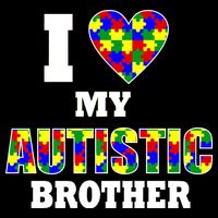 I Love My Autistic Brother Autism Cooling Performance Crew T-Shirt