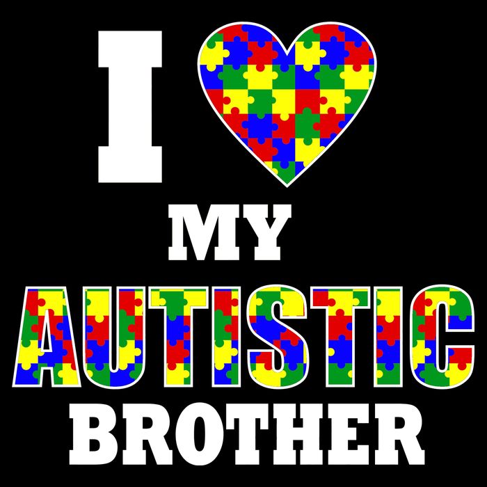 I Love My Autistic Brother Autism Cooling Performance Crew T-Shirt