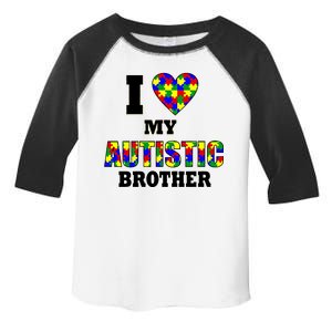 I Love My Autistic Brother Autism Toddler Fine Jersey T-Shirt