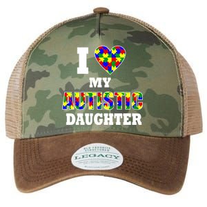 I Love My Autistic Daughter Autism Legacy Tie Dye Trucker Hat