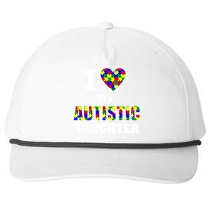 I Love My Autistic Daughter Autism Snapback Five-Panel Rope Hat