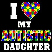 I Love My Autistic Daughter Autism Flatbill Hat