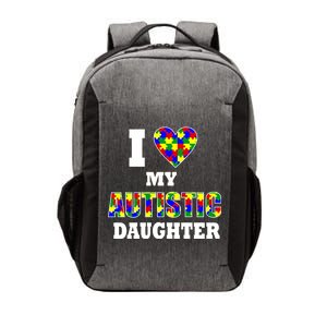 I Love My Autistic Daughter Autism Vector Backpack