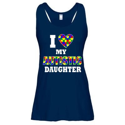 I Love My Autistic Daughter Autism Ladies Essential Flowy Tank