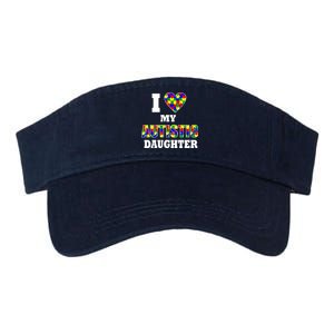 I Love My Autistic Daughter Autism Valucap Bio-Washed Visor