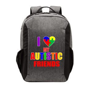 I Love My Autistic Friends Vector Backpack