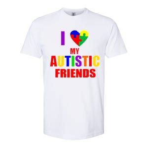 I Love My Autistic Friends Softstyle CVC T-Shirt