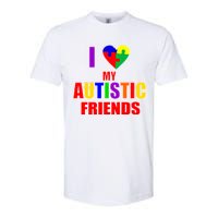 I Love My Autistic Friends Softstyle CVC T-Shirt