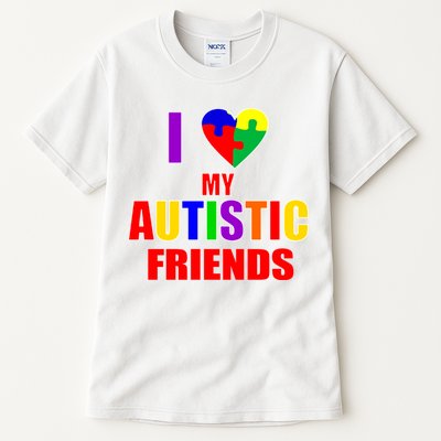 I Love My Autistic Friends Tall T-Shirt