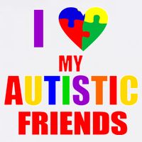 I Love My Autistic Friends Flatbill Hat