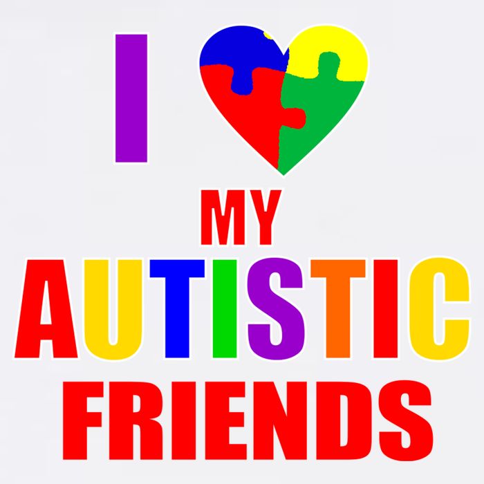 I Love My Autistic Friends Flatbill Hat