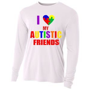 I Love My Autistic Friends Cooling Performance Long Sleeve Crew