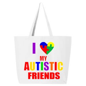 I Love My Autistic Friends 25L Jumbo Tote