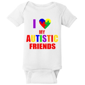 I Love My Autistic Friends Baby Bodysuit