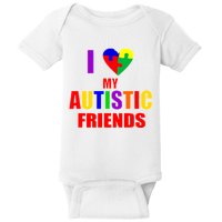 I Love My Autistic Friends Baby Bodysuit