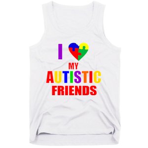 I Love My Autistic Friends Tank Top