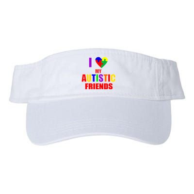 I Love My Autistic Friends Valucap Bio-Washed Visor