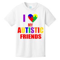 I Love My Autistic Friends Kids T-Shirt