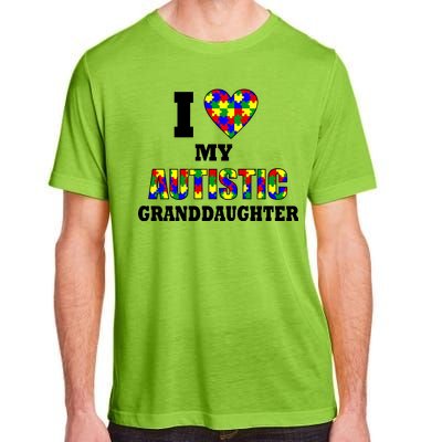 I Love My Autistic Granddaughter Autism Adult ChromaSoft Performance T-Shirt