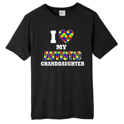 I Love My Autistic Granddaughter Autism Tall Fusion ChromaSoft Performance T-Shirt