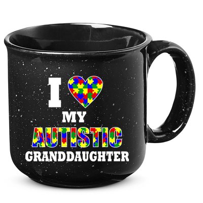 I Love My Autistic Granddaughter Autism 15oz Campfire Ceramic Mug