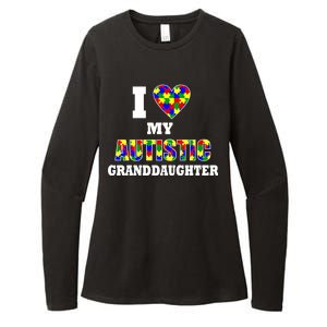 I Love My Autistic Granddaughter Autism Womens CVC Long Sleeve Shirt