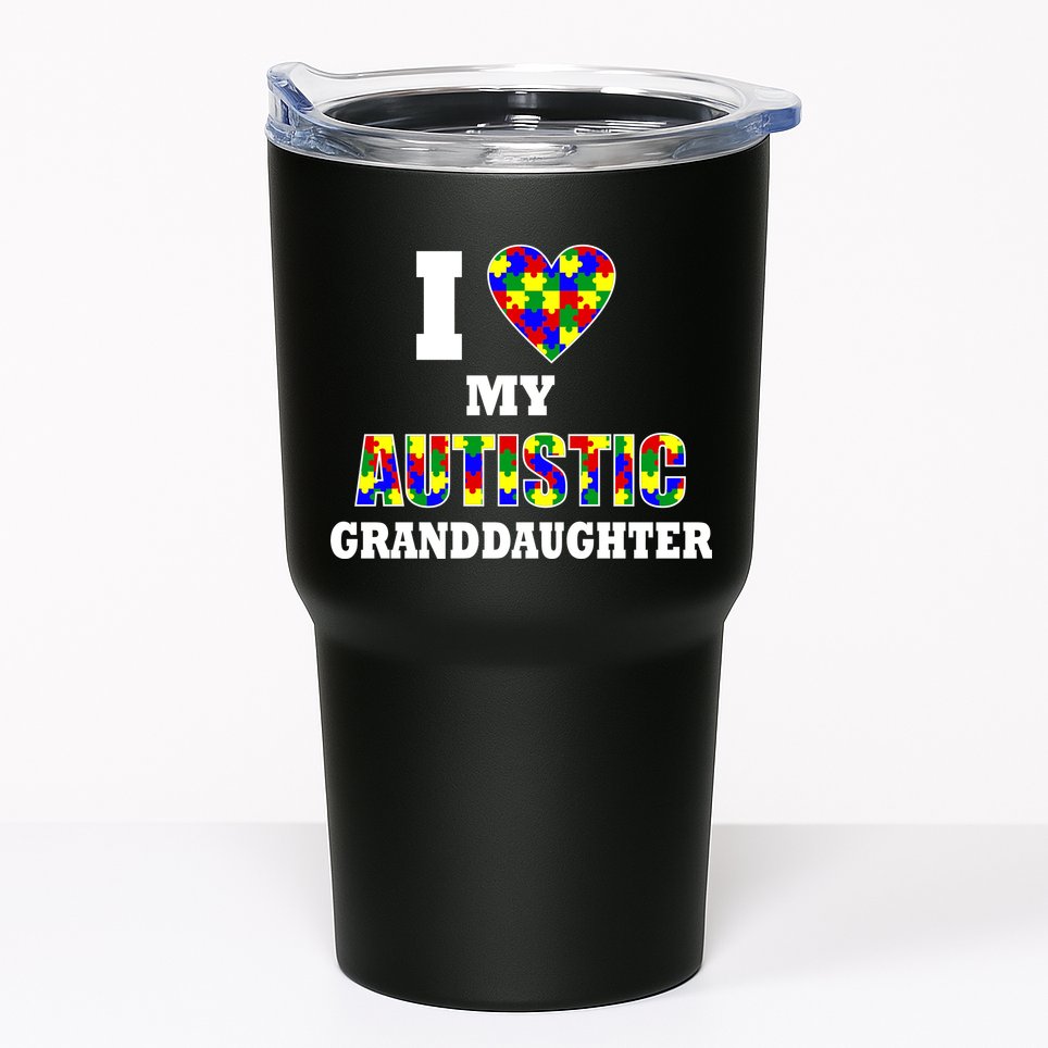 I Love My Autistic Granddaughter Autism Tumbler