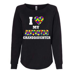 I Love My Autistic Granddaughter Autism Womens California Wash Sweatshirt