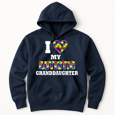 I Love My Autistic Granddaughter Autism Hoodie