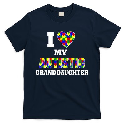 I Love My Autistic Granddaughter Autism T-Shirt