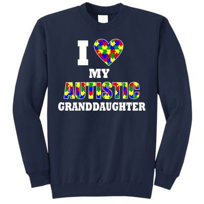 I Love My Autistic Granddaughter Autism Tall Sweatshirt