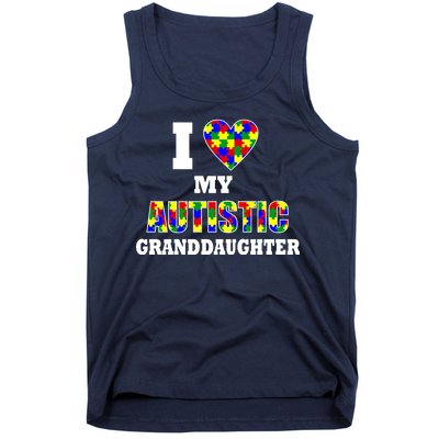 I Love My Autistic Granddaughter Autism Tank Top