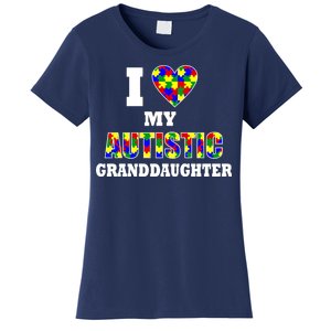 I Love My Autistic Granddaughter Autism Women's T-Shirt