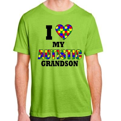 I Love My Autistic Grandson Autism Adult ChromaSoft Performance T-Shirt