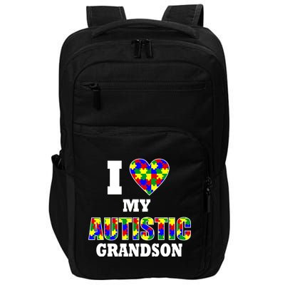 I Love My Autistic Grandson Autism Impact Tech Backpack