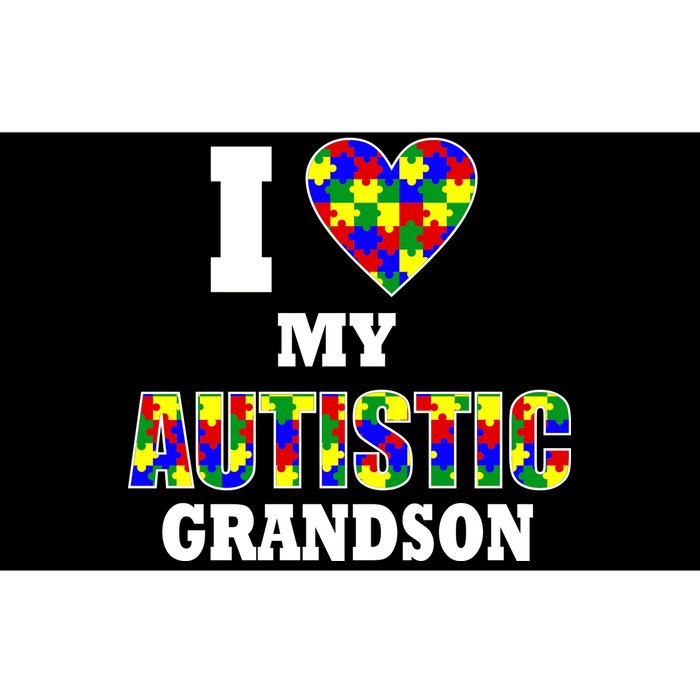 I Love My Autistic Grandson Autism Bumper Sticker