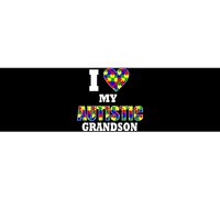 I Love My Autistic Grandson Autism Bumper Sticker