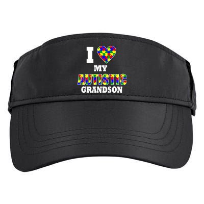 I Love My Autistic Grandson Autism Adult Drive Performance Visor